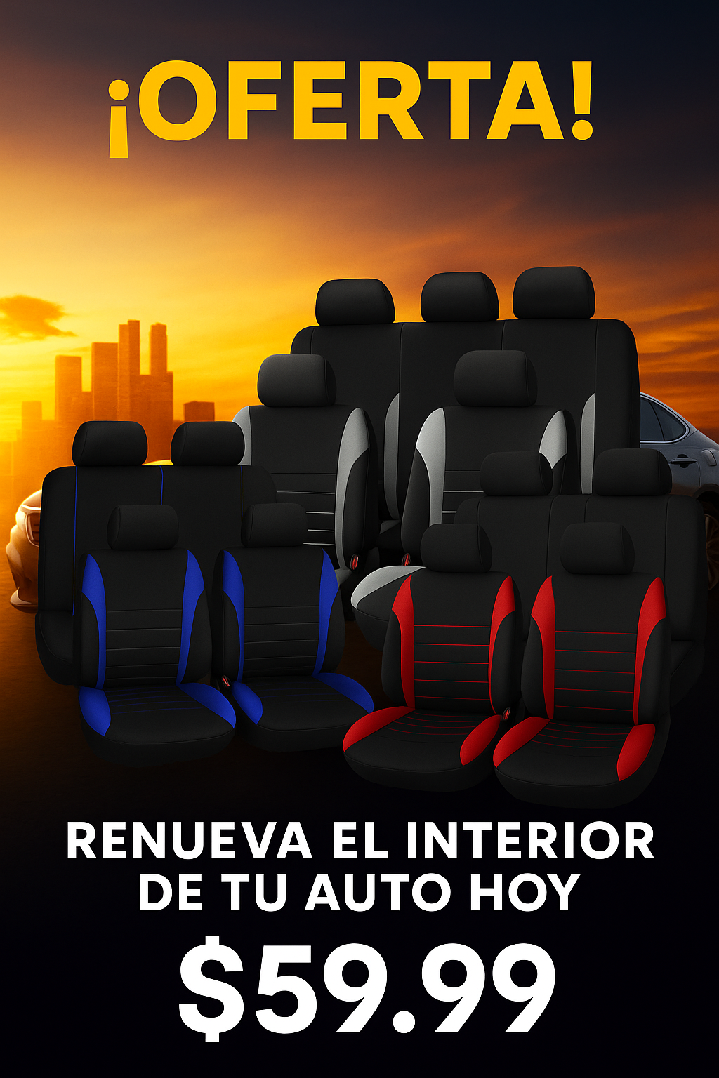 FORROS PARA ASIENTO DE CARRO
