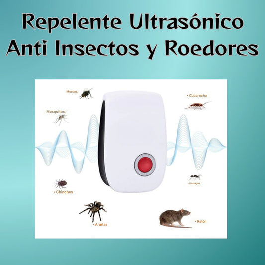 2X1 REPELENTE ULTRASONICO ANTI INSECTOS Y ROEDORES