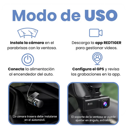 CAMARA FRONTAL Y TRASERA PARA AUTOS