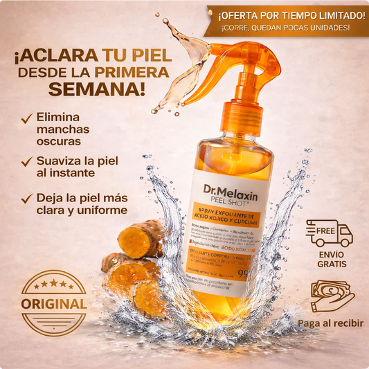 DR. MELAXIN ELIMINA MANCHAS, ACLARA TU PIEL