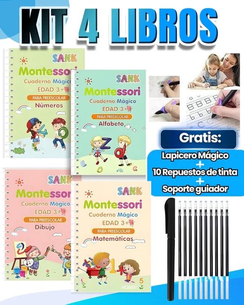 KIT DE 4 LIBROS DE CALIGRAFIA PRO